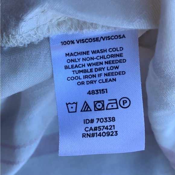 Lou & grey striped oversized collared popover shirt top white pink size XL - Picture 5 of 5